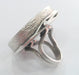 Adjustable Ring Blank (30mm Blank), Antique Silver Plated Brass  G14364
