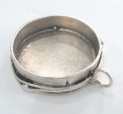 Silver Pendant Blank inlay Blank Silver Plated Brass Bezel Settings Mountings (30 mm)   G10245