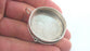 Antique Silver Plated Brass Bezel Settings , Mountings ( 34 mm blank )  Findings   G12151
