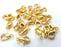 10 Gold Plated Lobster Clasps , Findings (10x6 mm)  G9822