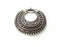 2 Pcs (40 mm) Oxidized Silver Plated  Medallion  Pendants   G9774