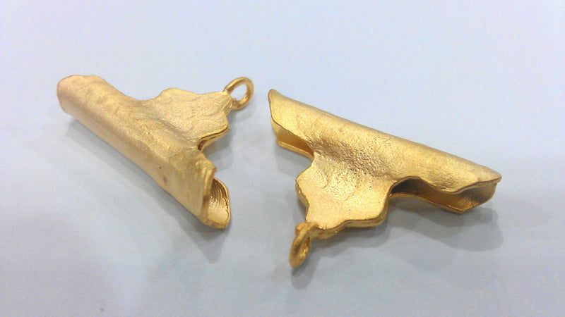 Gold Plated Brass Connector (30x20 mm)   G2002