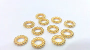 10 Pcs (10 mm) Gold Plated Metal Round , Findings G2012