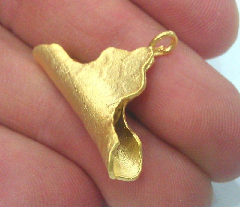 Gold Plated Brass Connector (30x20 mm)   G2002