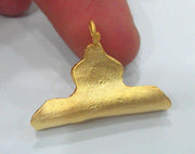 Gold Plated Brass Connector (30x20 mm)   G2002