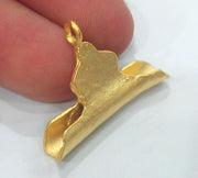 Gold Plated Brass Connector (30x20 mm)   G2002