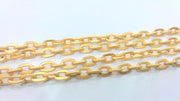 Gold Plated Chain 1 Meter - 3.3 Feet  (6x4 mm)  G17445