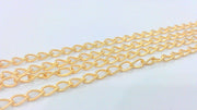 Gold Chain Gold Plated Chain 1 Meter - 3.3 Feet  (5x3 mm) G2067