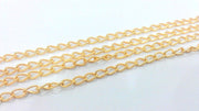 Gold Chain Gold Plated Chain 1 Meter - 3.3 Feet  (5x3 mm) G2067