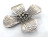 2 Pcs (37 mm)  Antique Silver Plated Metal Flower Pendant  G10968