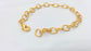 5 Gold Plated Bracelet Chain Findings, 8x6 mm   G2090