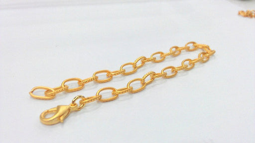 Gold Plated Bracelet Components Chain, Findings,9x5 mm  G2094