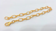Gold Plated Bracelet Components Chain, Findings,9x5 mm  G2094