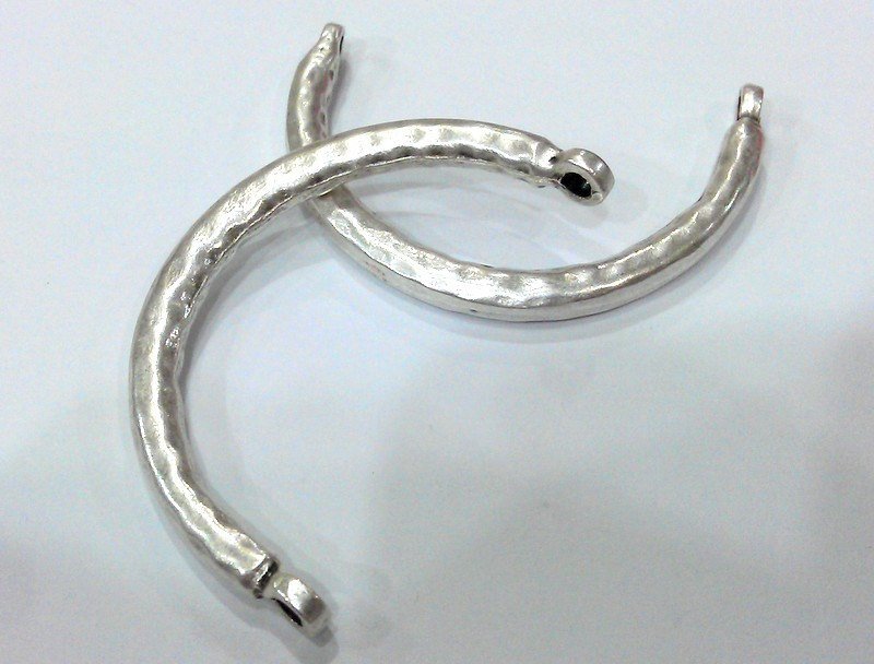 Bangle Bracelet Components Antique Silver Plated Metal  Bracelet For Your Craft , Findings  G12637