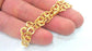 7 mm Gold Plated Bracelet Chain, Findings  G2084