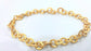 7 mm Gold Plated Bracelet Chain, Findings  G2084