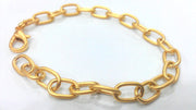 11x7 mm Gold Plated Bracelet Chain, Findings, G12042