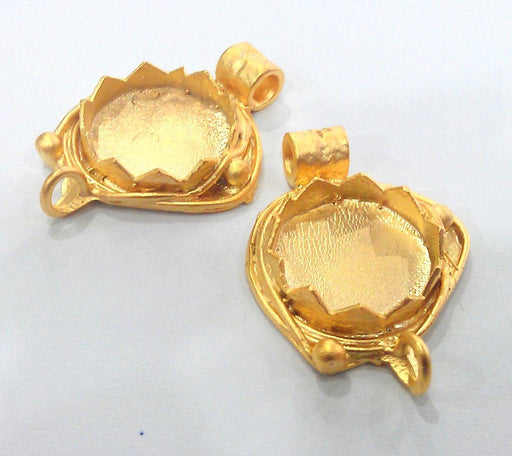 Gold Plated Blank  Cabochon Base ,Findings  2101