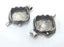 Antique Silver Pendant Blank Mountings , (16 mm) Findings  Antique Silver Plated Brass G12644