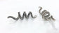 2 Antique Silver Plated Brass Charms  G14562