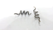 2 Antique Silver Plated Brass Charms  G14562