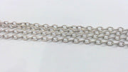 Antique Silver Plated  Chain  (5x3 mm)  1 Meter - 3.3 Feet   G16453