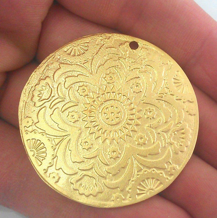 45 mm Gold Plated Medallion  Pendant   G13822