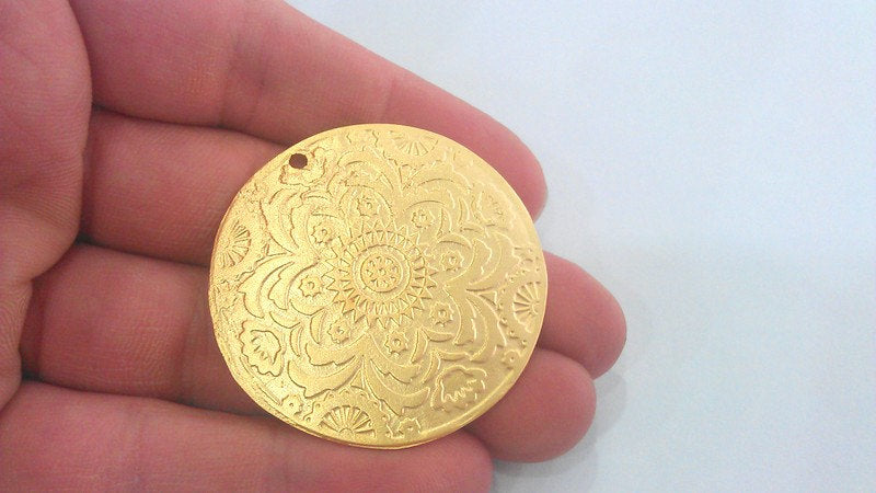 45 mm Gold Plated Medallion  Pendant   G13822