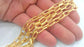 Gold Plated Large Chain (11x6mm) 1 Meter - 3.3 Feet  G12042