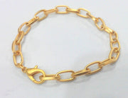 Gold Plated Bracelet Chain, 11x7 mm  G2211