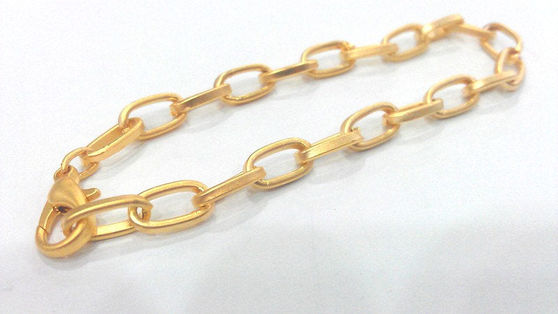 Gold Plated Bracelet Chain, 11x7 mm  G2211