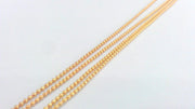 1 Meter - 3.3 Feet  Ball Chain (1,5mm), Gold Plated Brass G2168
