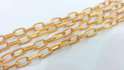 Gold Plated Chain 1 Meter - 3.3 Feet  (7x4mm)  G9536