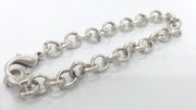 Silver Bracelet Chain Component Silver Plated Bracelet Chain, Findings,8 mm  G2199