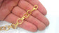 Bracelet Chain  Findings, 12 mm   Gold Plated Chain G2210