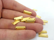 10 Pcs (16x6 mm) Gold Plated Brass Connector , Findings  G2260