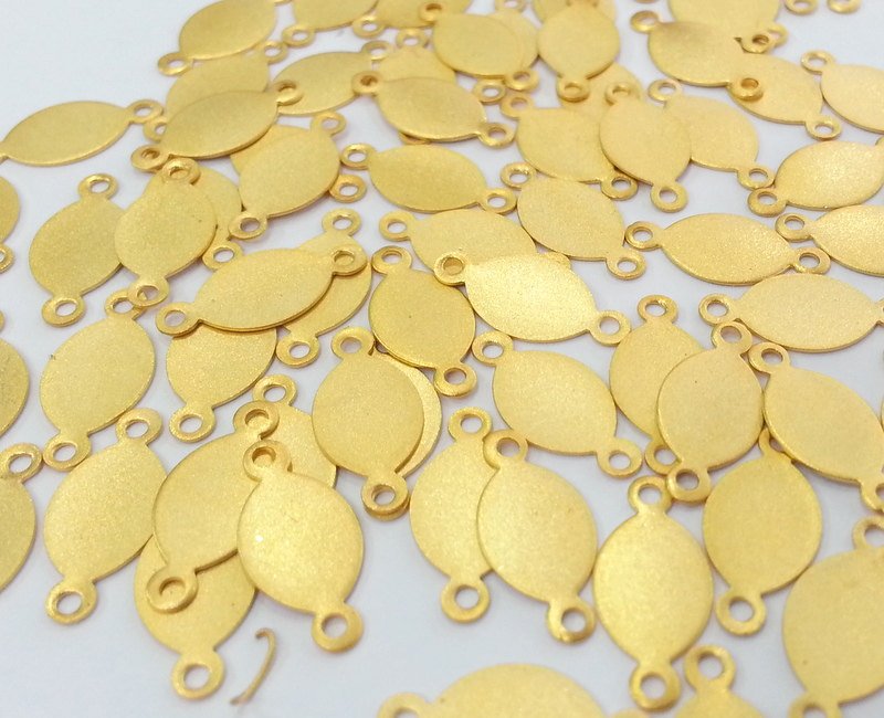20 Pcs (16x8 mm) Gold Plated Brass Connector , Charms , Findings  G2263