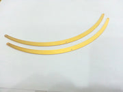 150x6 mm Gold Plated Brass Necklace Pendant , Connector with Three Holes  G2273