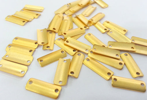 10 Pcs (16x6 mm) Gold Plated Brass Connector , Findings  G2260