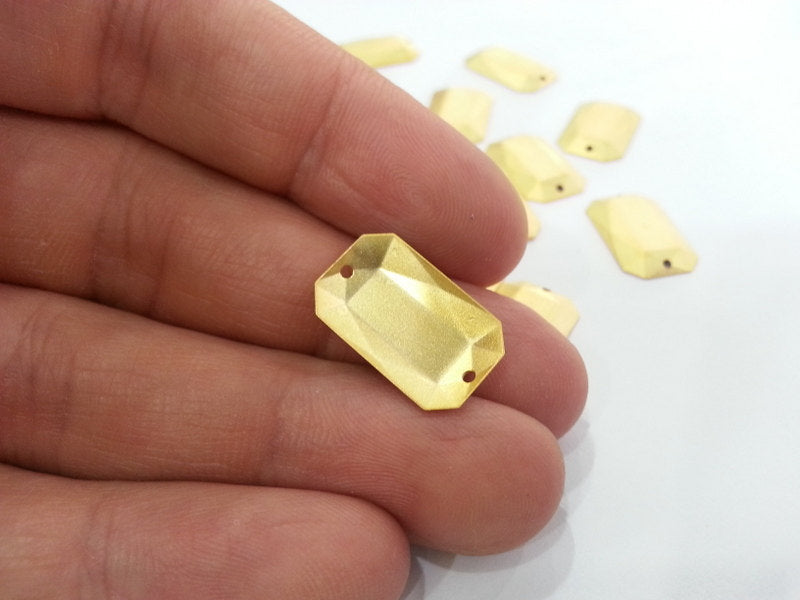 5 Pcs (20x13 mm) Gold Plated Brass Connector , Findings  G 2261