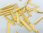 10 Pcs (25x4 mm) Gold Plated Brass Connector , Charms  G2269