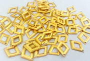 10 Gold Plated Brass Connector , Charms  (18x12 mm)  G2281