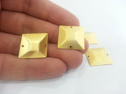 4 Gold Connector Findings Matt Gold Brass Connector (20 mm) G2294