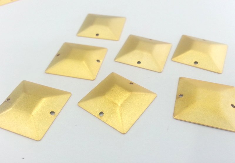 4 Gold Connector Findings Matt Gold Brass Connector (20 mm) G2294