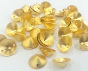 10 Pcs (10 mm) Gold Plated Brass Connector with Double Holes  G2297