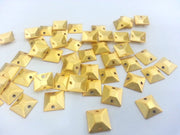 Gold Findings Gold Plated Brass Connector 10 Pcs (10 mm) , Charms G2282