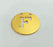 Gold Charms Letter F  , Gold Plated Brass 20mm   G2342