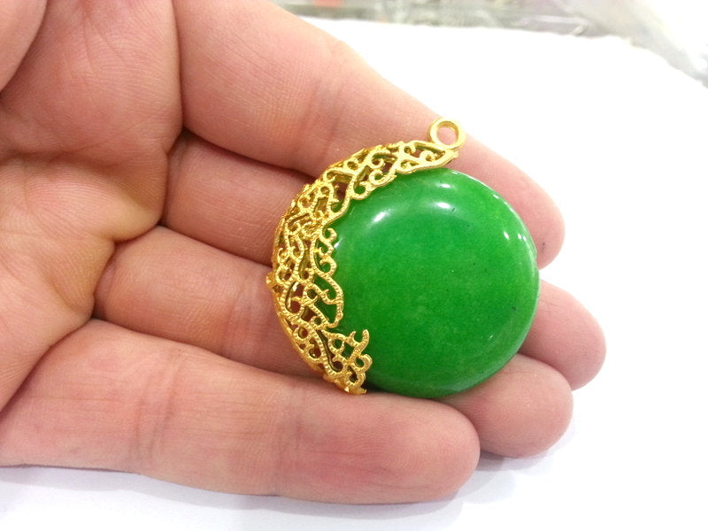 Gold Plated Brass Bead Container ,Pendant  G2372