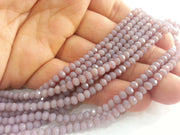 Rosybrown Rondelle Glass Beads 135 Pcs (4x3 mm)  Faceted Glass Beads , 1 strand approx 45 cm ( approx 17,5 inch) G2390