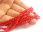 135 Pcs (4x3 mm)  Red Rondelle Faceted Glass Beads ,1 strand approx 45 cm ( approx 17,5 inch) G2385